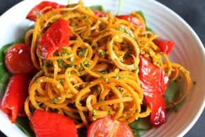 Carrot Noodles & Pesto